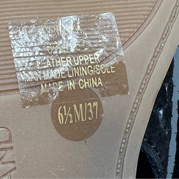 LUCKY BRAND Nacria Black Suede Peep Toe Ankle Booties Sandals Shoes Size 6.5M - Picture 12 of 16